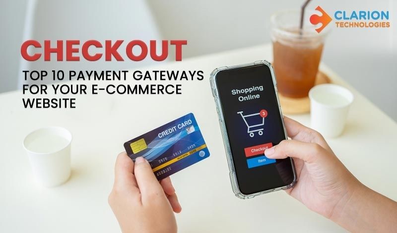 Mobil med shoppingkassa och betalkort vid utcheckning